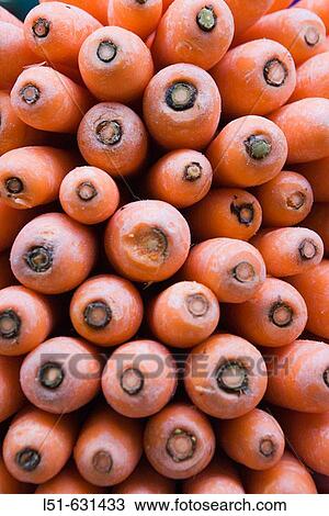 Stock Image - Carrots. Valencia, Comunidad Valenciana, Spain. Fotosearch