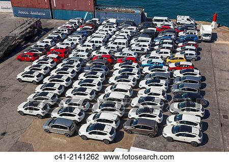 Cars waiting for board. Port of Barcelona. Barcelona. Spain. View Large Photo Image Stock Image - Cars waiting for board. Port of Barcelona. Barcelona. Spain.. Fotosearch