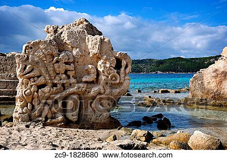 Carved stone in Las Salinas beach Ibiza, Balearic Islands, Spain View Large Photo Image Stock Image - Carved stone in Las Salinas beach Ibiza, Balearic Islands, Spain. Fotosearch