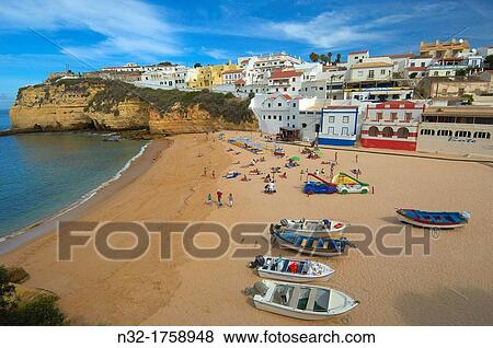 Carvoeiro, Lagoa, Algarve, Portugal, Europe View Large Photo Image Stock Photo - Carvoeiro, Lagoa, Algarve, Portugal, Europe. Fotosearch