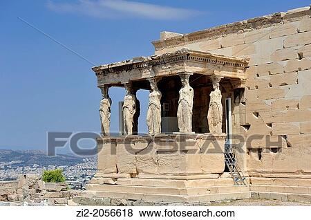 Caryatids at Erechtheum, Acropolis, Athens, Greece View Large Photo Image Stock Photo - Caryatids at Erechtheum, Acropolis, Athens, Greece. Fotosearch