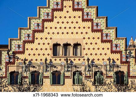 Casa Amatller by Josep Puig i Cadafalch at Passeig de Gracia. Barcelona. Spain. View Large Photo Image Stock Image - Casa Amatller by Josep Puig i Cadafalch at Passeig de Gracia. Barcelona. Spain.. Fotosearch