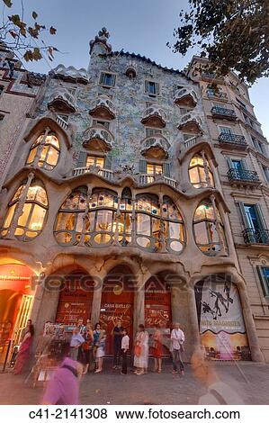 Casa Batll?. Barcelona, Spain. View Large Photo Image Stock Photo - Casa Batll?. Barcelona, Spain.. Fotosearch