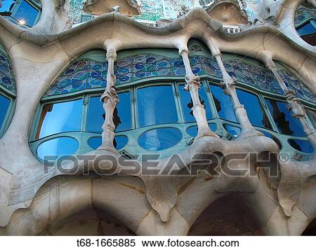 Stock Photography - Casa Batll? by Gaudi, Barcelona, Catalonia, Spain. Fotosearch