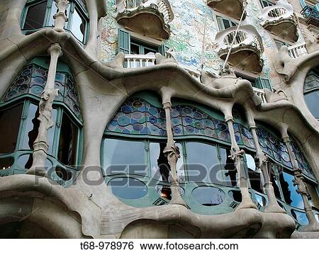 Casa Batllo by Gaudi, Barcelona. Catalonia, Spain View Large Photo Image Stock Photograph - Casa Batllo by Gaudi, Barcelona. Catalonia, Spain. Fotosearch