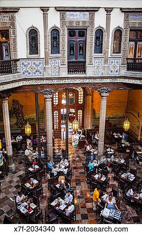 Stock Image - Casa de los Azulejos (House of Tiles), restaurant, Mexico City, Mexico.. Fotosearch