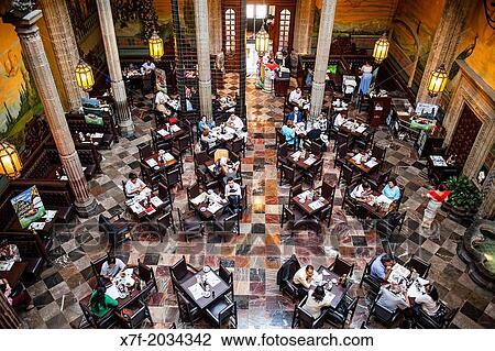 Stock Image - Casa de los Azulejos (House of Tiles), restaurant, Mexico City, Mexico.. Fotosearch