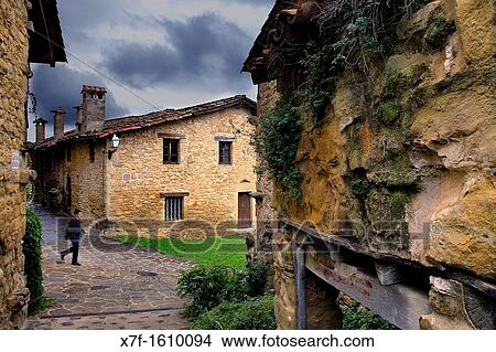 Picture - Casa del Veguer, Mallol, Girona province, Catalonia, Spain. Fotosearch