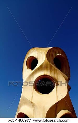 Casa Mila, La Pedrera, Barcelona, Catalonia, Spain View Large Photo Image Stock Photo - Casa Mila, La Pedrera, Barcelona, Catalonia, Spain. Fotosearch