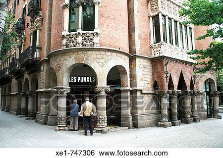 Stock Photograph - Casa Terrades (aka Casa de les Punxes, 1903-05) by Josep Puig i Cadafalch, Barcelona. Catalonia, Spain. Fotosearch