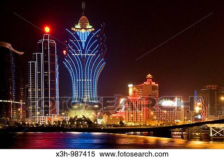 casinos floodlighting, Macau, Special Administrative Region, China, Asia View Large Photo Image Stock Photography - casinos floodlighting, Macau, Special Administrative Region, China, Asia. Fotosearch