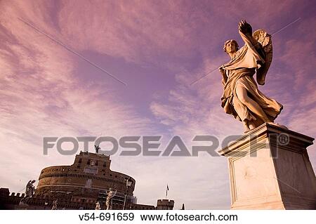 Castel Sant? Angelo and Ponte Sant? Angelo, Rome, Italy View Large Photo Image Stock Photo - Castel Sant? Angelo and Ponte Sant? Angelo, Rome, Italy. Fotosearch