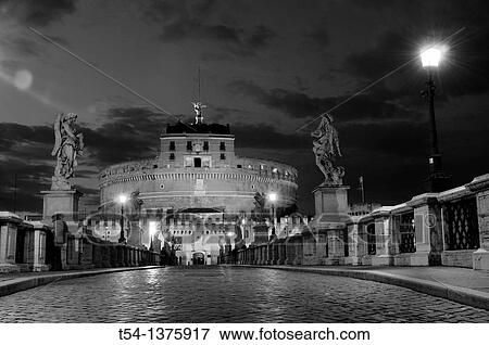 Castel Sant Angelothe Tiber River and Ponte Sant Angelo illuminated at dawn View Large Photo Image Stock Photo - Castel Sant Angelothe Tiber River and Ponte Sant Angelo illuminated at dawn. Fotosearch