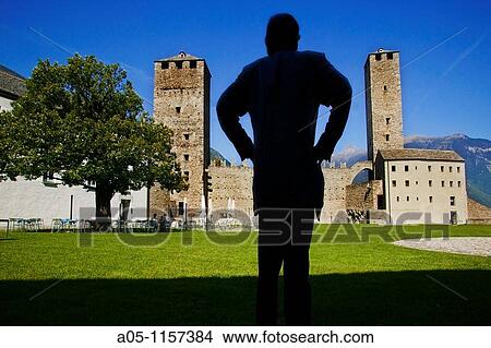 Picture - Castelgrande. Bellinzona. Ticino. Switzerland.. Fotosearch
