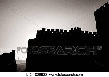 Castillo de Ampudia Palencia Castilla-Le? n Espaa View Large Photo Image Stock Photo - Castillo de Ampudia Palencia Castilla-Le? n Espaa. Fotosearch