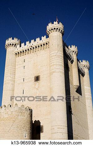Castillo de Fuensaldaa Valladolid Castilla-Le? n Espaa View Large Photo Image Stock Photo - Castillo de Fuensaldaa Valladolid Castilla-Le? n Espaa. Fotosearch