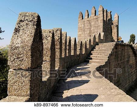 Castillo de Guimaraes, Portugal View Large Photo Image Stock Photograph - Castillo de Guimaraes, Portugal. Fotosearch