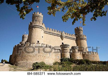 Castillo de los Mendoza, Manzanares el Real, Comunidad de Madrid. Spain. View Large Photo Image Stock Image - Castillo de los Mendoza, Manzanares el Real, Comunidad de Madrid. Spain.. Fotosearch