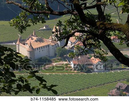Stock Photography - castle, aigle, vaud, swiss. Fotosearch