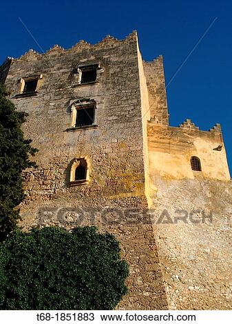 Castle Altafulla, Tarragona, Spain. View Large Photo Image Stock Image - Castle Altafulla, Tarragona, Spain.. Fotosearch