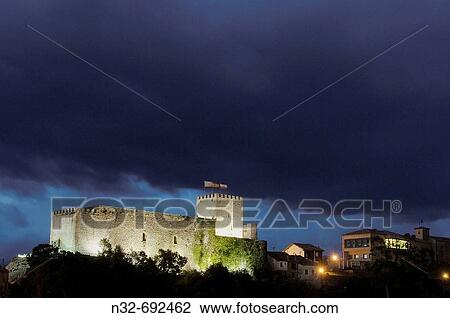 Castle at dusk, San Vicente de la Barquera. Cantabria, Spain View Large Photo Image Stock Image - Castle at dusk, San Vicente de la Barquera. Cantabria, Spain. Fotosearch