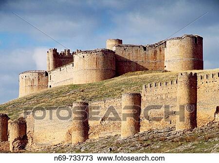 Castle, Berlanga de Duero. Soria province, Castilla-Le? n, Spain View Large Photo Image Stock Image - Castle, Berlanga de Duero. Soria province, Castilla-Le? n, Spain. Fotosearch
