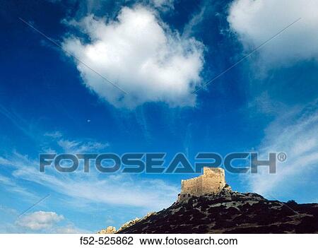 Stock Image - Castle. Cabrera National park. Balearic Islands. Spain.. Fotosearch