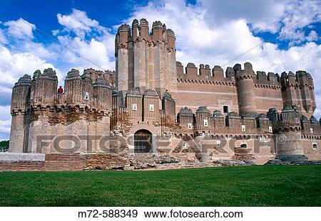 Castle, Coca. Segovia province, Castilla-Leon, Spain View Large Photo Image Stock Photo - Castle, Coca. Segovia province, Castilla-Leon, Spain. Fotosearch
