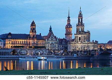 castle, Hofkirche, Cathedral, Elbe River, Dresden, Saxony, Germany View Large Photo Image Stock Photo - castle, Hofkirche, Cathedral, Elbe River, Dresden, Saxony, Germany. Fotosearch