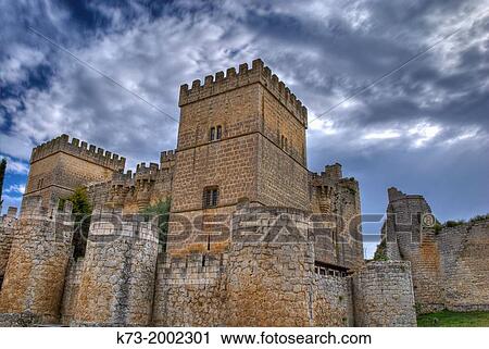 Castle of Ampudia (15th Century). Ampudia. Palencia Province. Castilla y Le??n. Spain. View Large Photo Image Stock Image - Castle of Ampudia (15th Century). Ampudia. Palencia Province. Castilla y Le??n. Spain.. Fotosearch