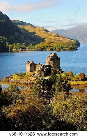 Castle of Eilean Donan. Dornie. Scotland. Great Britain. View Large Photo Image Stock Photo - Castle of Eilean Donan. Dornie. Scotland. Great Britain.. Fotosearch