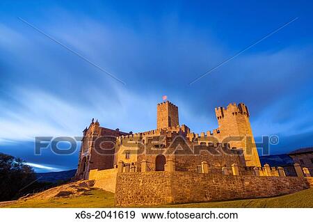 Castle of Javier, Santuary of Javier, Javier, Navarra, Spain. View Large Photo Image Stock Photo - Castle of Javier, Santuary of Javier, Javier, Navarra, Spain.. Fotosearch