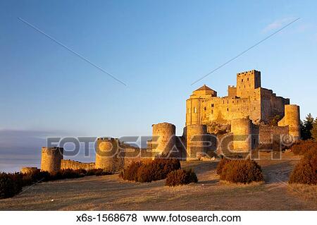 Stock Photo - Castle of Loarre, Loarre, La Hoya, Huesca, Spain. Fotosearch