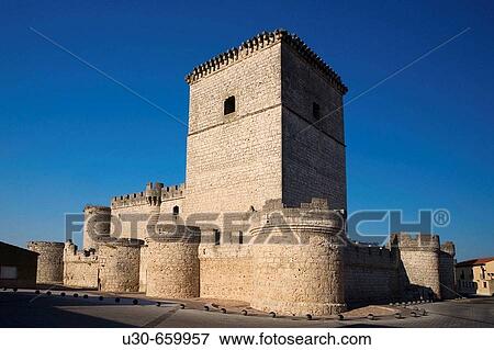 Castle. Portillo. Valladolid province, Castilla-Le? n, Spain View Large Photo Image Stock Photo - Castle. Portillo. Valladolid province, Castilla-Le? n, Spain. Fotosearch
