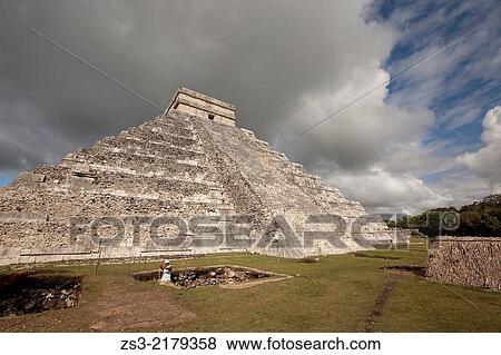 Castle-Pyramid of Kukulcan in prehispanic Mayan city of Chichen Itza Archaeological Site, Yucatan Province, Mexico, North America. View Large Photo Image Stock Photo - Castle-Pyramid of Kukulcan in prehispanic Mayan city of Chichen Itza Archaeological Site, Yucatan Province, Mexico, North America.. Fotosearch