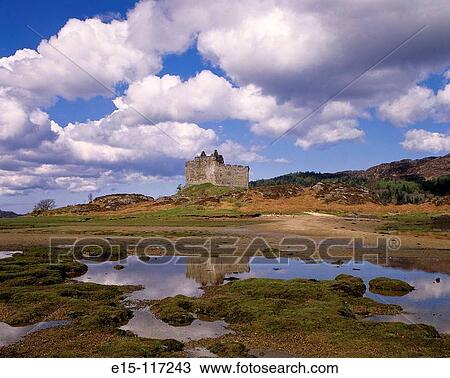 Castle Tioram and Loch Moidart. Highlands, Scotland, UK View Large Photo Image Stock Image - Castle Tioram and Loch Moidart. Highlands, Scotland, UK. Fotosearch