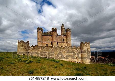 Stock Photo - Castle, Turegano. Segovia province, Castilla-Leon, Spain. Fotosearch