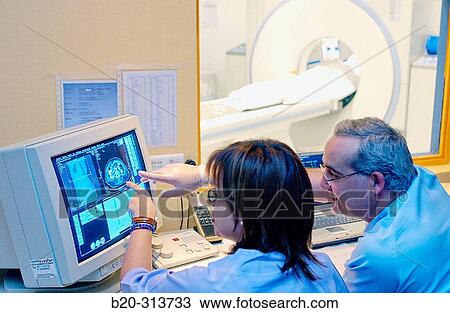 Stock Image - CAT, medical imaging for diagnosis at hospital. Fotosearch