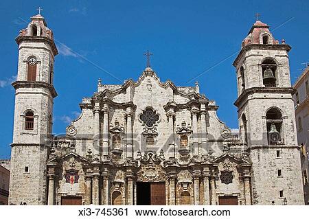 Catedral de La Habana, San Cristobal Cathedral, Plaza de la Catedral, Havana, La Habana Vieja, Cuba View Large Photo Image Stock Image - Catedral de La Habana, San Cristobal Cathedral, Plaza de la Catedral, Havana, La Habana Vieja, Cuba. Fotosearch