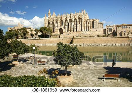 Catedral de Mallorca, Palma-XX XIII century Mallorca Balearic Islands Spain View Large Photo Image Stock Photo - Catedral de Mallorca, Palma-XX XIII century Mallorca Balearic Islands Spain. Fotosearch