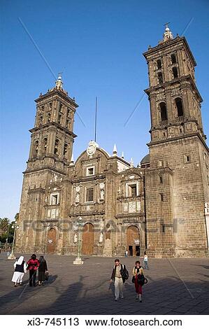 Catedral de Puebla, Puebla Cathedral, near the Zocalo, Puebla, Mexico View Large Photo Image Stock Image - Catedral de Puebla, Puebla Cathedral, near the Zocalo, Puebla, Mexico. Fotosearch