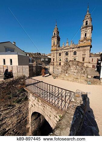 Catedral. Lugo, Galicia, Espaa View Large Photo Image Stock Photography - Catedral. Lugo, Galicia, Espaa. Fotosearch