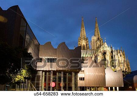 Stock Image - Cathedral and Ludwig Museum. Koln (Colonia). Germany. Fotosearch