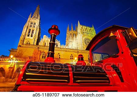 Stock Photo - Cathedral. Burgos. Castilla-Leon. Road to Santiago. Spain.. Fotosearch