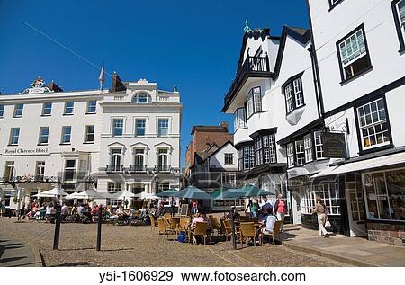 Cathedral Close, Exeter, Devon, England View Large Photo Image Stock Photo - Cathedral Close, Exeter, Devon, England. Fotosearch