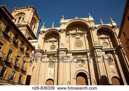 Cathedral, Granada. Andalucia, Spain View Large Photo Image Stock Photo - Cathedral, Granada. Andalucia, Spain. Fotosearch