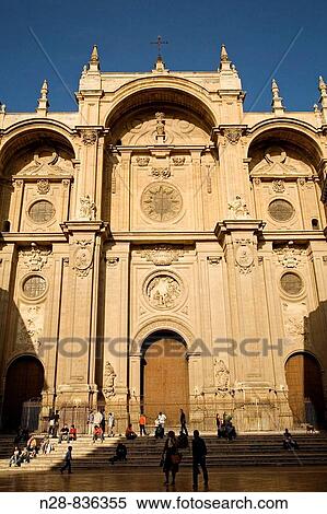 Cathedral, Granada. Andalucia, Spain View Large Photo Image Stock Photography - Cathedral, Granada. Andalucia, Spain. Fotosearch