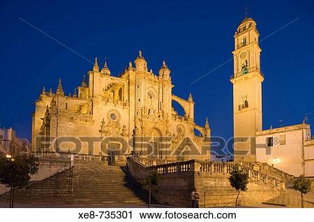 Cathedral Jerez De La Frontera Cadiz Province Andalucia Spain Stock Image Xe8 Fotosearch