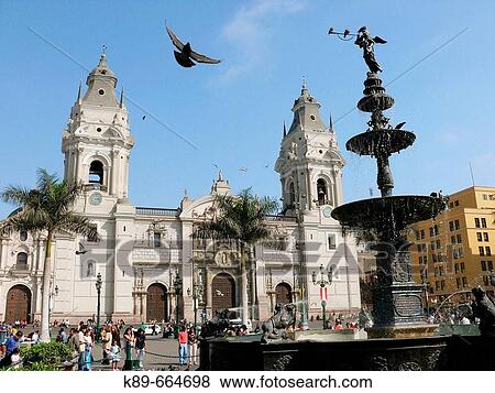 Cathedral, Lima. Peru View Large Photo Image Stock Photo - Cathedral, Lima. Peru. Fotosearch