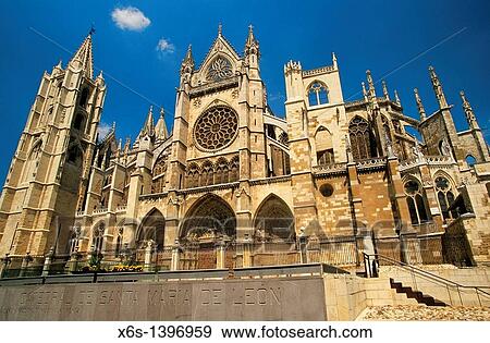 Cathedral of Le? n, Le? n, Spain View Large Photo Image Stock Photo - Cathedral of Le? n, Le? n, Spain. Fotosearch